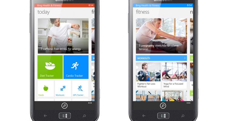 MSN/Bing Health & Fitness for Windows Phone 8