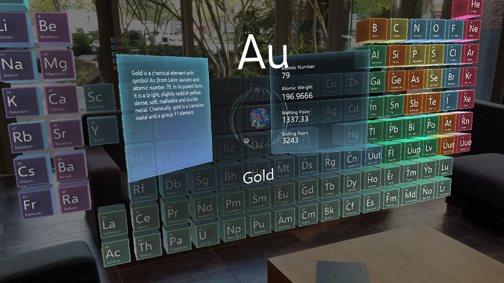 Periodic Table for HoloLens